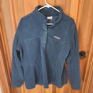 Columbia Benton Springs 1/2 Snap Pullover Womem's Teal Blue XL